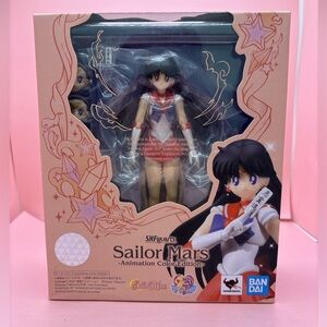 Bandai S.H. Figuarts Sailor Moon Sailor Mars Animation Color Edition Figure